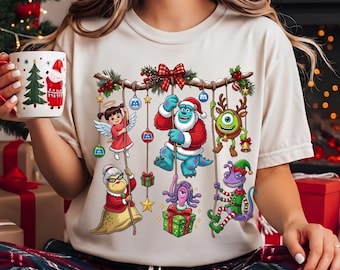 Monsters Inc Christmas PNG, Disney Pixar Monsters Inc PNG, Sulley Mike Wazowski Boo Randall PNG, Christmas Shirt Design,Sublimation Png 2026