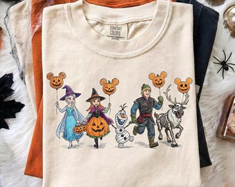 Frozen Halloween PNG, Elsa Anna Olaf Skeleton Shirt Design, Disney Frozen Characters PNG, Frozen Halloween Png, Custom Disney Movies