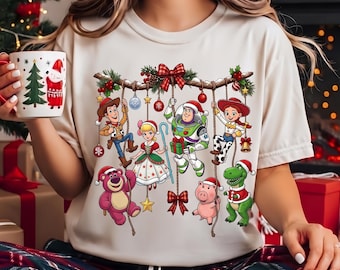 Toy Story Christmas PNG, Disney Pixar Toy Story PNG, Woody Buzz Jessie Bo Peep Lotso Hamm Rex, Christmas Shirt Design, Sublimation PNG, 2026