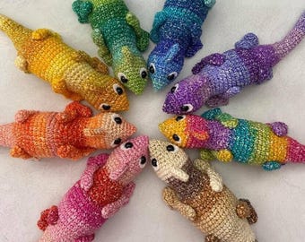 Clyde das Chamäleon Amigurumi Häkelanleitung