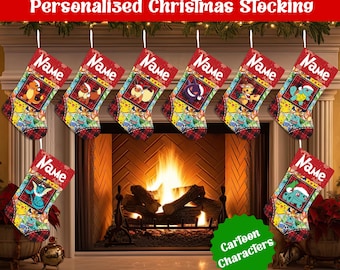 Personalized Poke Game Christmas Stocking, Custom Poke Game Christmas Stocking, Poke Game Gift For Kids