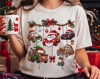 Cars Christmas PNG, Disney Pixar Cars PNG, Lightning McQueen Mater Christmas PNG, Cars Movie Christmas Shirt Design, Sublimation Png2026