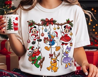 Mickey Mouse Christmas PNG, Disney Christmas PNG, Mickey Minnie Donald Goofy Daisy Pluto PNG, Christmas Shirt Design, Sublimation Png 2026