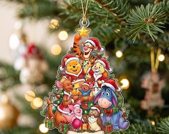 Disney Winnie The Pooh Christmas Ornament, Personalized Pooh Bear Tigger Eeyore Ornament, Custom Name Christmas Tree Keepsake 2026