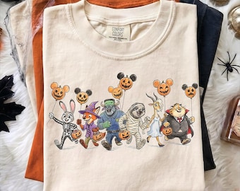 Zootopia Halloween PNG, Judy Hopps Nick Wilde Halloween Shirt Design, Disney Zootopia Spooky Characters, Custom Disney Movies
