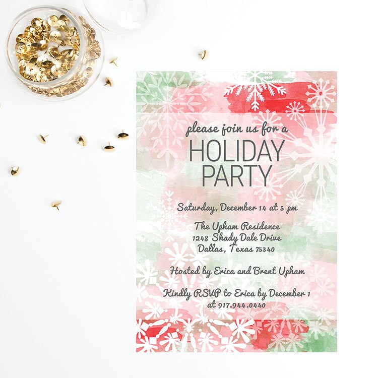 Holiday Party Invitation DIY Printable Christmas Party | Etsy