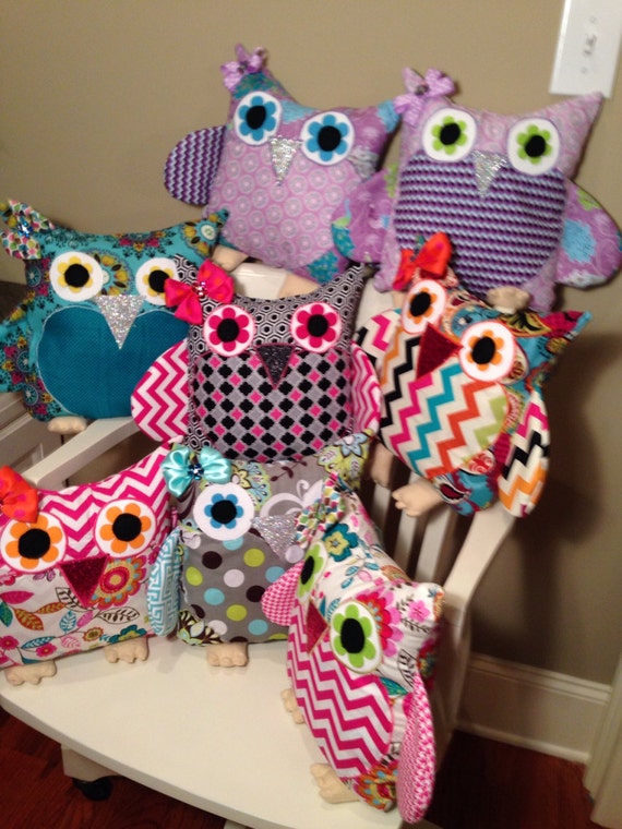 Items similar to Owl Pillow Plush Stuffed Toys on Etsy