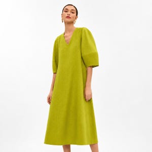 vikolino linen dress Wholesale Linen Slip Dress with Ruffle for your store