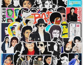 50PCS Michael Jackson Stickers Waterproof MJ Decal Sticker