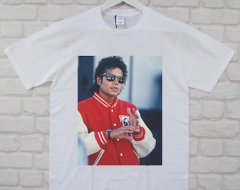 Michael Jackson Unisex T-Shirt, 80s Streetwear Music Legend Iconic Tee Shirts MJ Gift