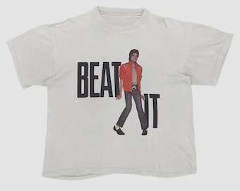 Michael Jackson Beat It Tee Shirt, Unisex Streetwear Y2K Fashion T-shirt, MJ Gift