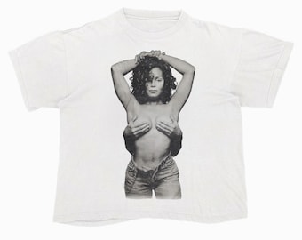 Janet Jackson 90s Tee Shirt, Streetwear Unisex Y2K, Vintage Graphic Oversized Shirts, 1993 Music Gift