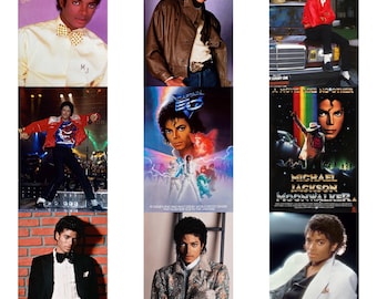 Michael Jackson Poster Prints, Retro MJ, Different Sizes