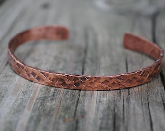 Hand forged Copper Cuff