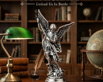 Stunning St. Michael Archangel Guardian Statue, Bring Strength to Your Space!