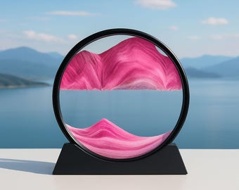 The Mesmerizing 3D Sand Art Hourglass, Watch Mountains Build Themselves!