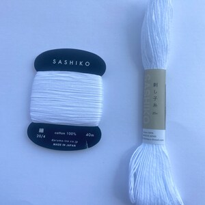 Zestaw do haftu Sashiko | Japoński zestaw do haftu z igłami Misuya, arkuszami do haftu i ściegiem, nicią Daruma, tkaniną dżinsową | Wyprodukowano w Japonii zdjęcie 17