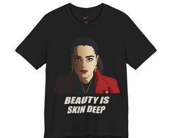 Venomous Viper Disha Graphic Tee | Beauty Is Skin Deep | Cinematic Action | Empowerment Quote