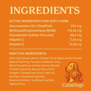Calmdogs® Active Hip & Joint Chews For Dogs (Complementary Feed) Animals & Pet Supplies