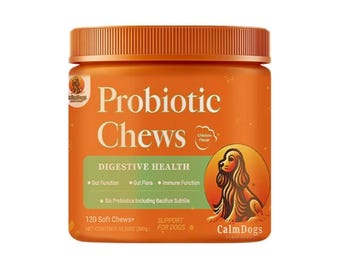Calmdogs Probiotic Chews for Dogs - Gut Health & Digestive Support