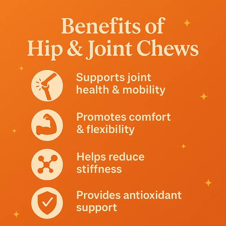 Calmdogs® Active Hip & Joint Chews For Dogs (Complementary Feed) Animals & Pet Supplies