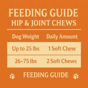 Calmdogs® Active Hip & Joint Chews For Dogs (Complementary Feed) Animals & Pet Supplies