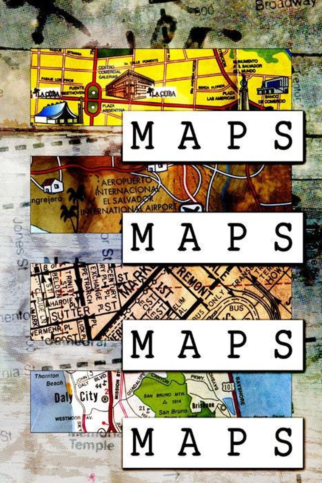 Complex Map Comic MAPS - Autobiographical Comic - Etsy