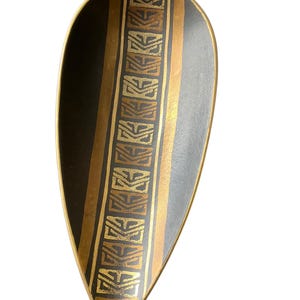 Dümler Breiden Schale 263-35 Mid Century Modern West German Pottery WGP Sgraffito Design Schälchen Azteken Stil Vintage 50er 60er