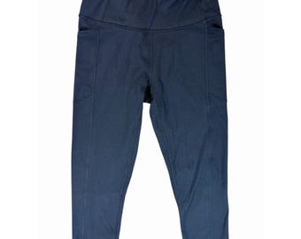 Victoria's Secret Sport Black Leggings with Pockets High Waist Capri Pants Small