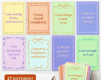 27 Affirmation Flash Cards | Printable Positive Quotes