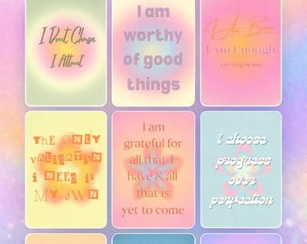 Affirmation Cards | Positive Quotes, Self Love, Manifestation (Digital Download)