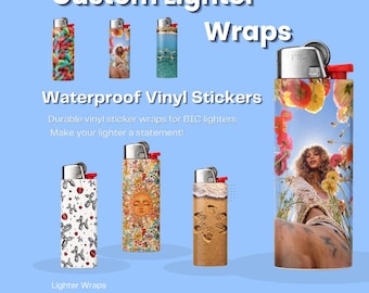 Funda personalizada para encendedor con foto / Pegatinas para encendedor al por mayor / Sube tu diseño / Funda impermeable para encendedor Bic / Regalo único
