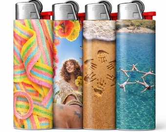 Funda personalizada para encendedor con foto / Pegatinas para encendedor al por mayor / Sube tu diseño / Funda impermeable para encendedor Bic / Regalo único