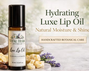 Aceite labial natural / Aceite labial hidratante / Tratamiento labial con manteca de karité / Reparación de labios secos / Cuidado labial artesanal