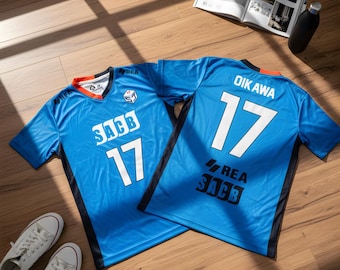 Koszulka Haikyuu SACB z niestandardowym imieniem i numerem – koszulka do siatkówki anime, koszulka cosplay unisex, prezent dla Otaku