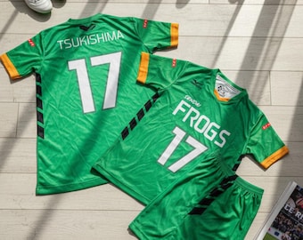 Koszulka siatkarska Haikyuu Sendai Frogs na zamówienie – koszulka cosplayowa z anime, unisexowa odzież Dryfit