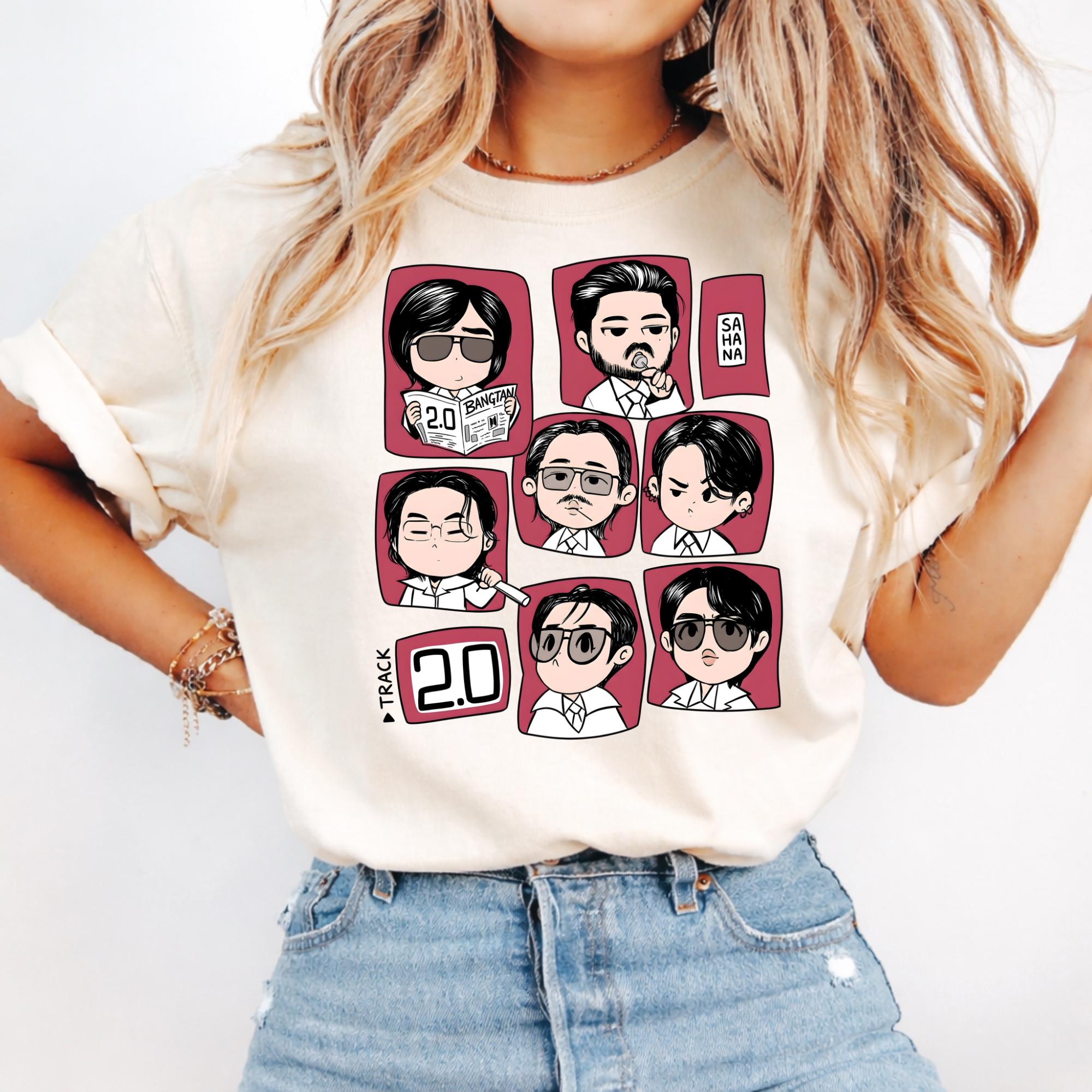 Bts Graphic Tee - Etsy UK