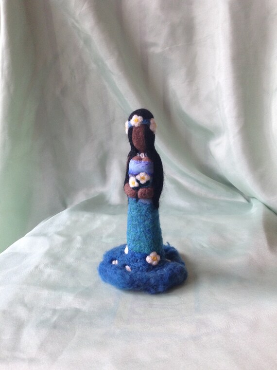 Goddess of The Ocean Statue Sculpture Yoruba Orisha Santeria Figurine Yemaya