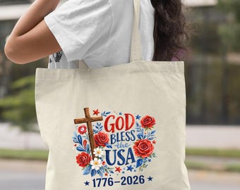 Usa 4th of July Tote Bag, America 2026 Bag