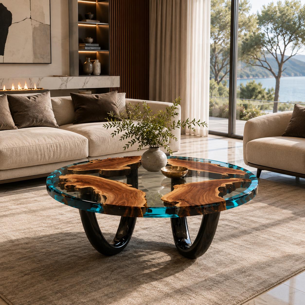 Galaxy Resin Coffee Table - Etsy