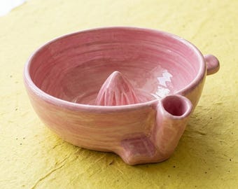Colador de cerámica Vortex hecho a mano para frutas, colador de gres para lavar frutas