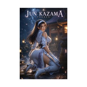 Jun Kazama Poster, Tekken 8 Wall Art, Fighting Game Print, Gaming Decor, Gamer Gift, Arcade Artwork