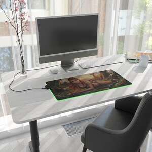 Aloy Desk Mat LED RGB, Horizon Mouse Pad, Gaming Desk Setup, Large Mousepad, RGB Desk Mat, Gift for Gamer image 11
