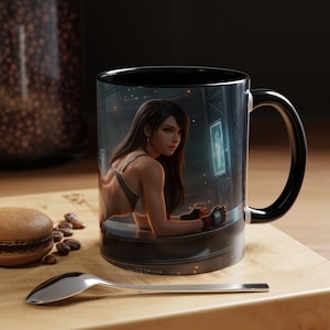 Anime Girl Mug, Anime Coffee Cup, Gamer Mug, Video Game Mug, Anime Style Mug, Gaming Gift, Gamer Mug Gift