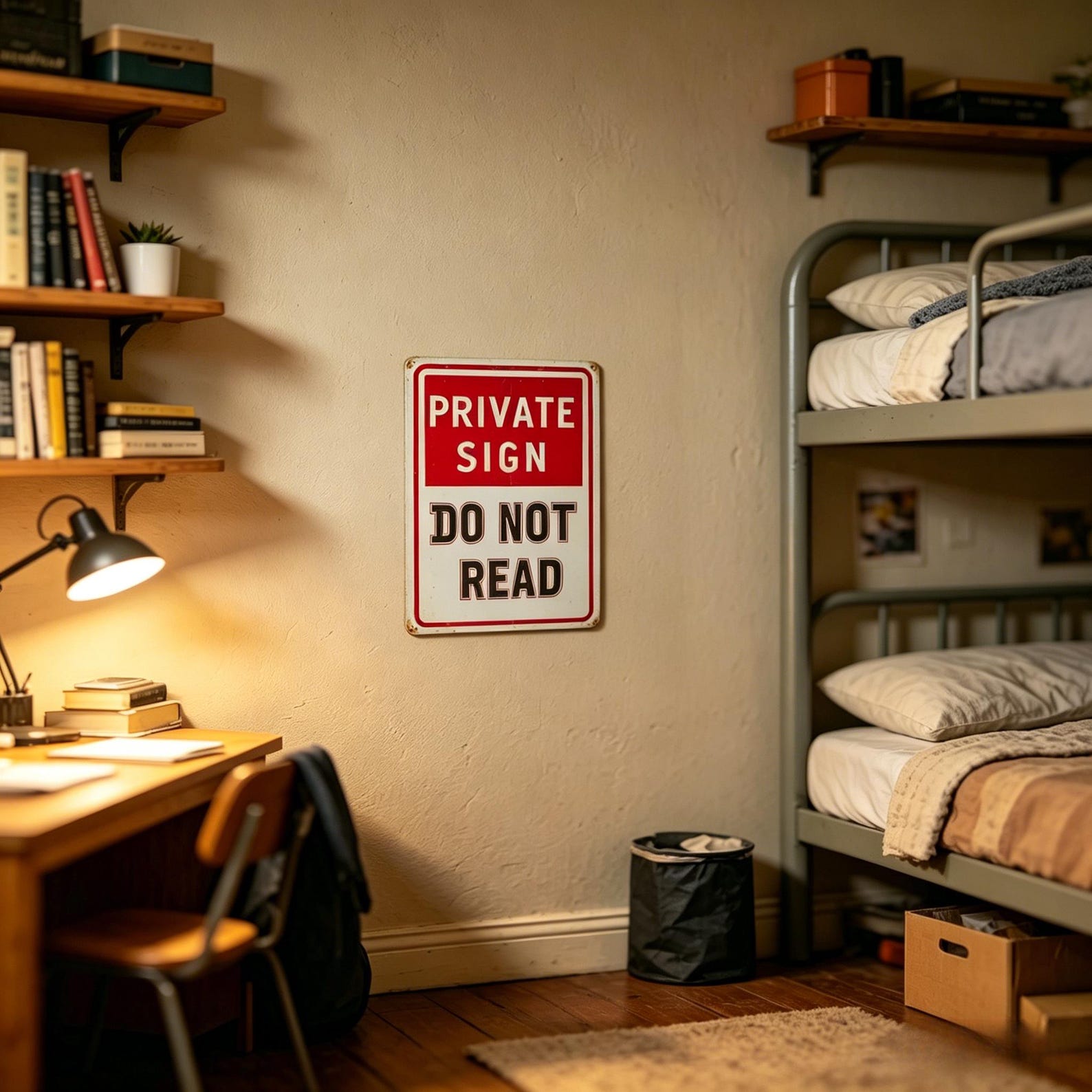 Funny Private Sign Do Not Read Tin Sign – 8x12 Inch Vintage Metal Wall ...