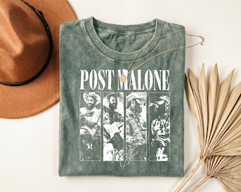 Camiseta vintage de Post Malone, camiseta de concierto de Post Malone, regalo para fans de la música, camiseta de música hip hop, camiseta con la firma de Post Malone