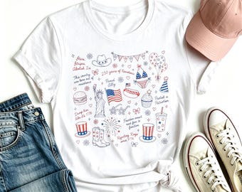 America 250 Years Shirt, 1776-2026 Patriotic Tee, American Eagle Floral Shirt, USA 250th Anniversary T-Shirt, Fourth of July Gift