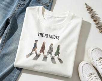 Camiseta de los Padres Fundadores Los Patriotas, Camiseta retro patriótica de la Revolución Colonial con estampado de paso de cebra, Camiseta de historia del 4 de julio de Estados Unidos