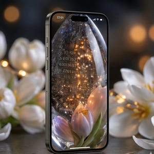 Cyber Seed, Origin Glass, Cocoon Art, Edo Kiriko,iPhone Wallpaper, Traditional Japanese, Gold Code, Binary Aesthetic