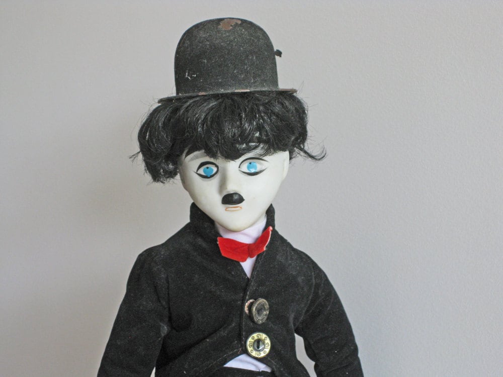 Vintage Charlie Chaplin doll | Etsy